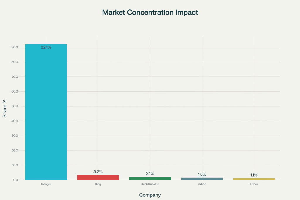 Infographic depicting the economic and cultural consequences of AI automation in the creative industry, focusing on displacement, training data dependencies, and market power concentration