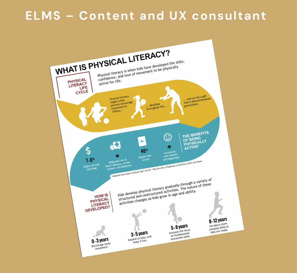 ELMS – Content and UX consultant