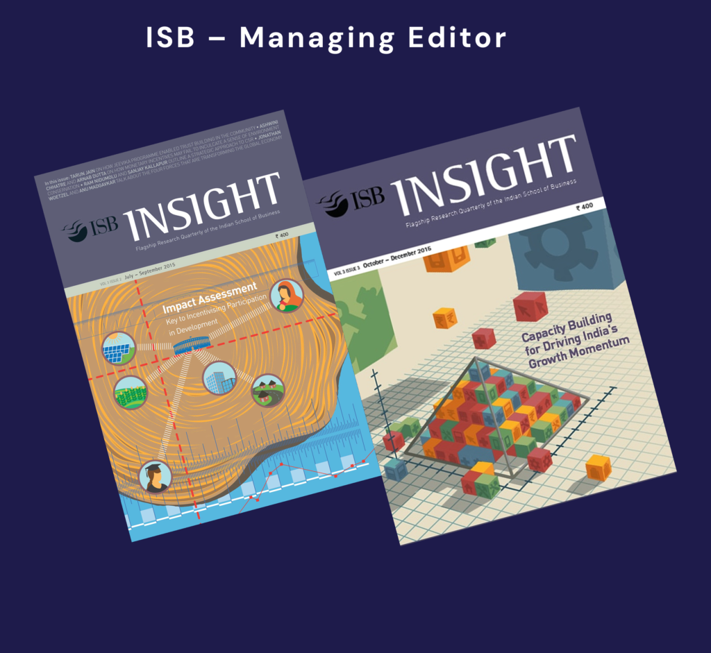 ISB – Managing Editor