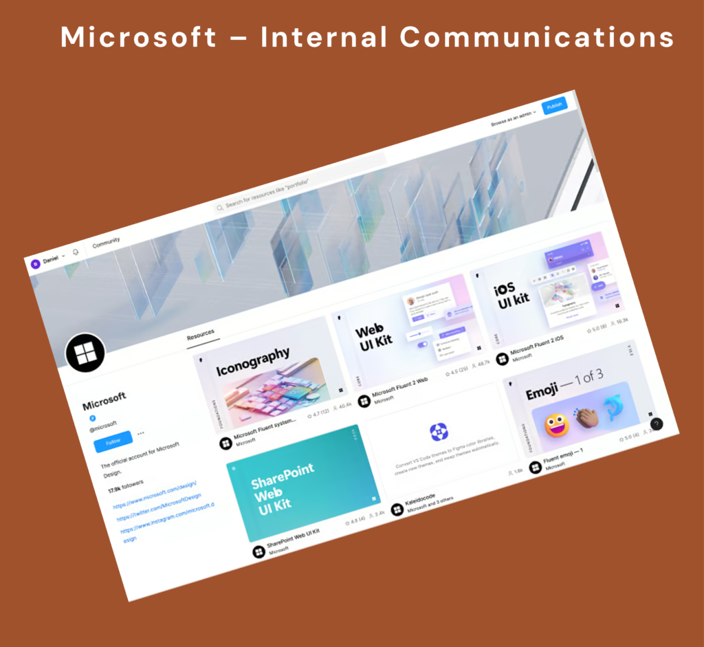 Microsoft – Internal communications